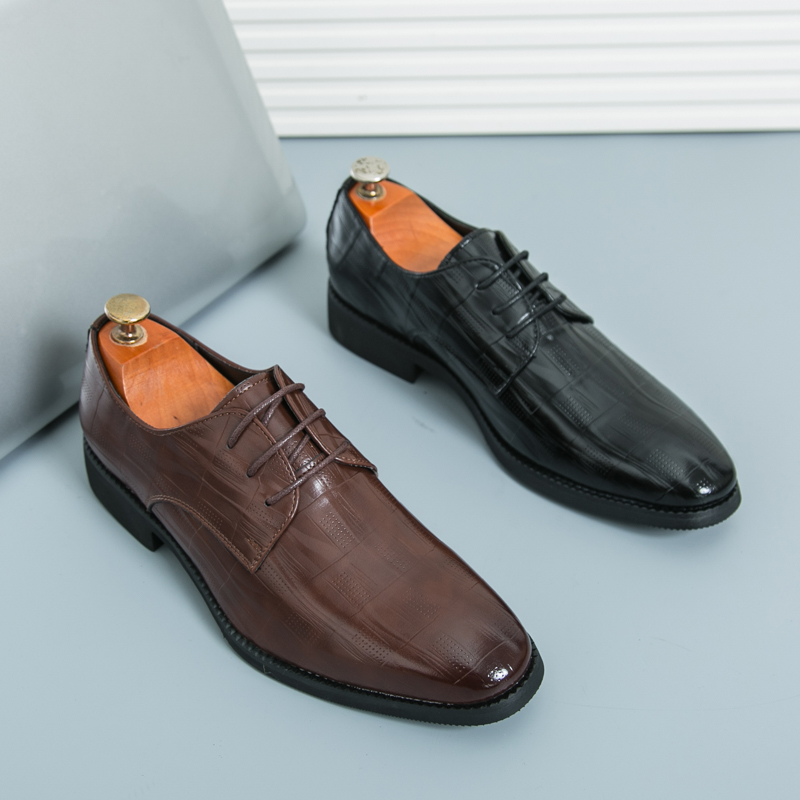 Leather Work Oxfords - Nuevos zapatos de cuero para hombre,