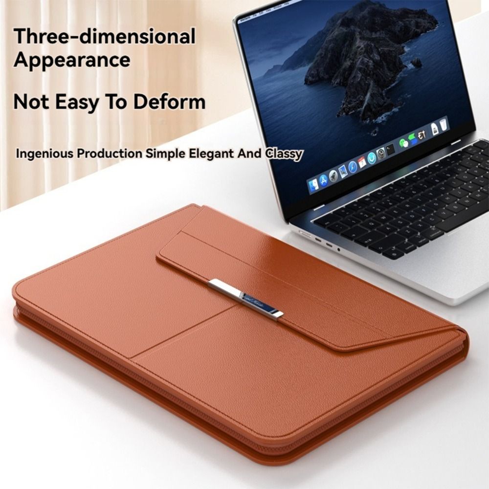 Leather Work Laptop Bag - Funda para Portátil de 13-14/15-16 Pulgadas