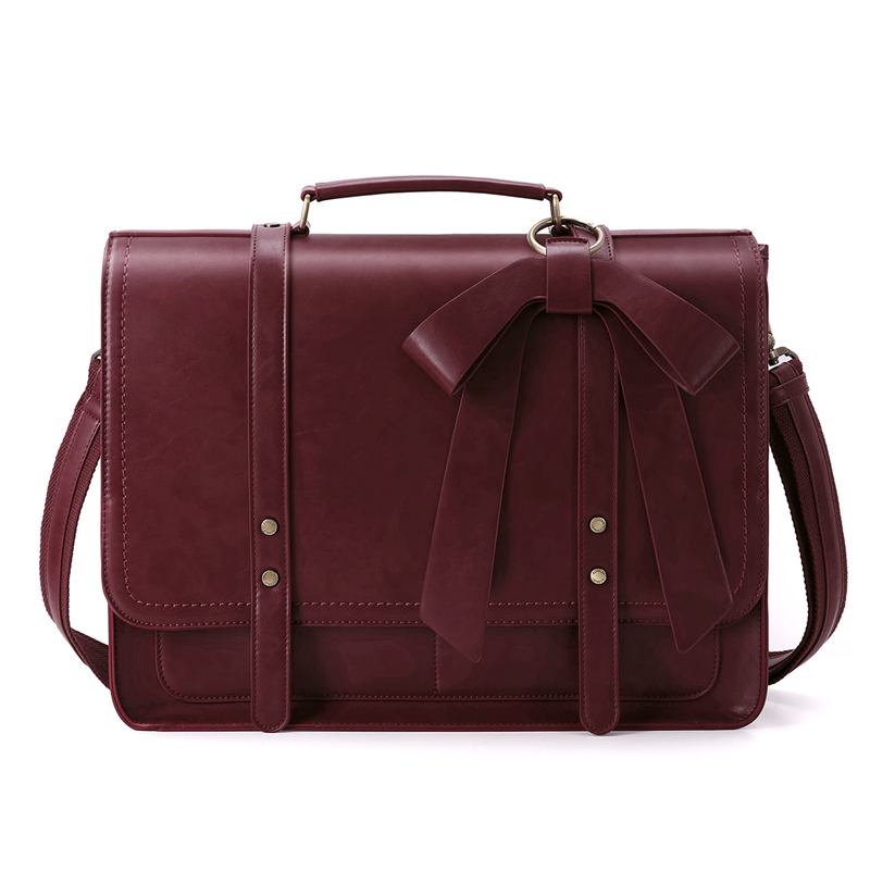 Leather Work Laptop Bag - Bolso de hombro para mujer, bandolera