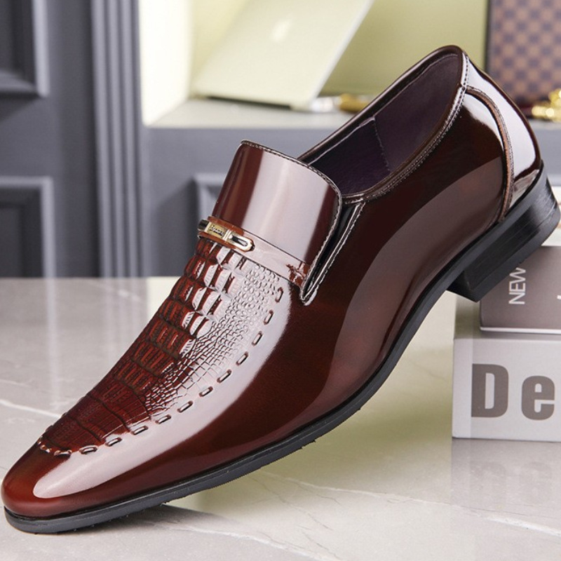 Leather Work Oxfords - Zapatos De cuero para Hombre, Zapatos
