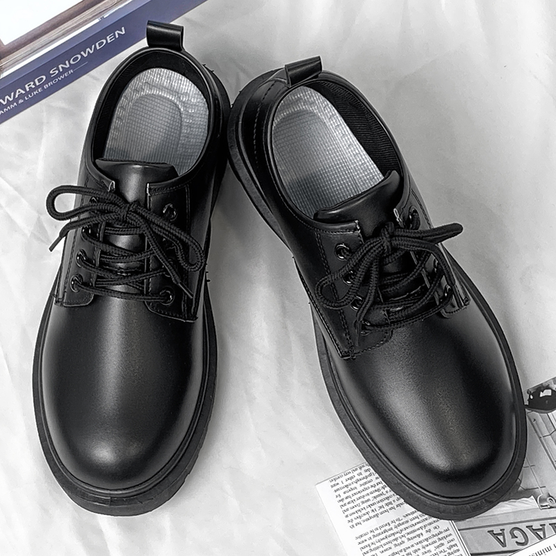 Leather Work Oxfords - Zapatos de cuero para hombre, calzado