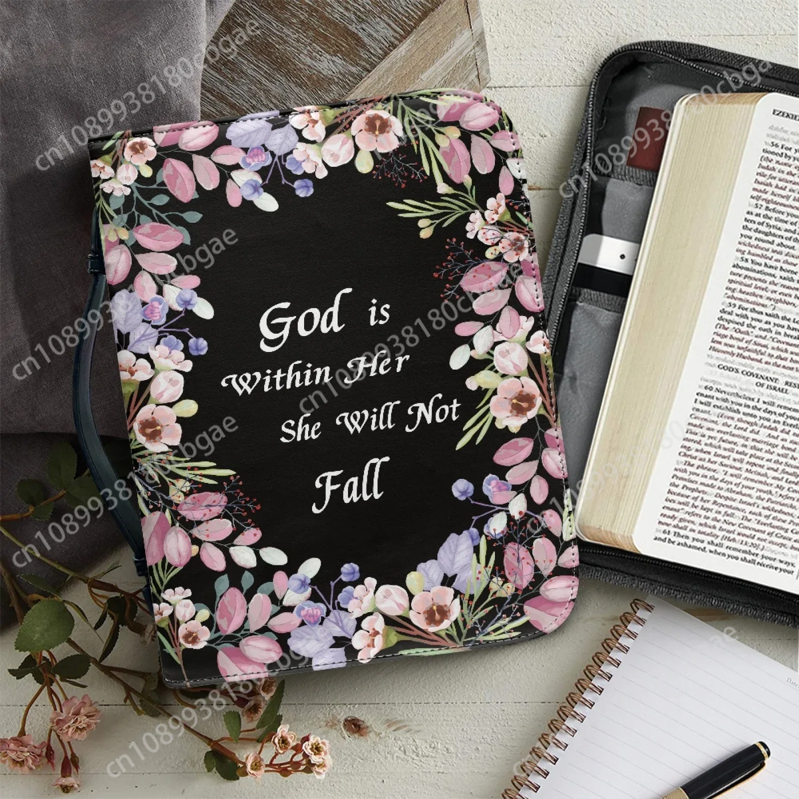 Leatherwork Drawing - Bolso de la Biblia de cuero