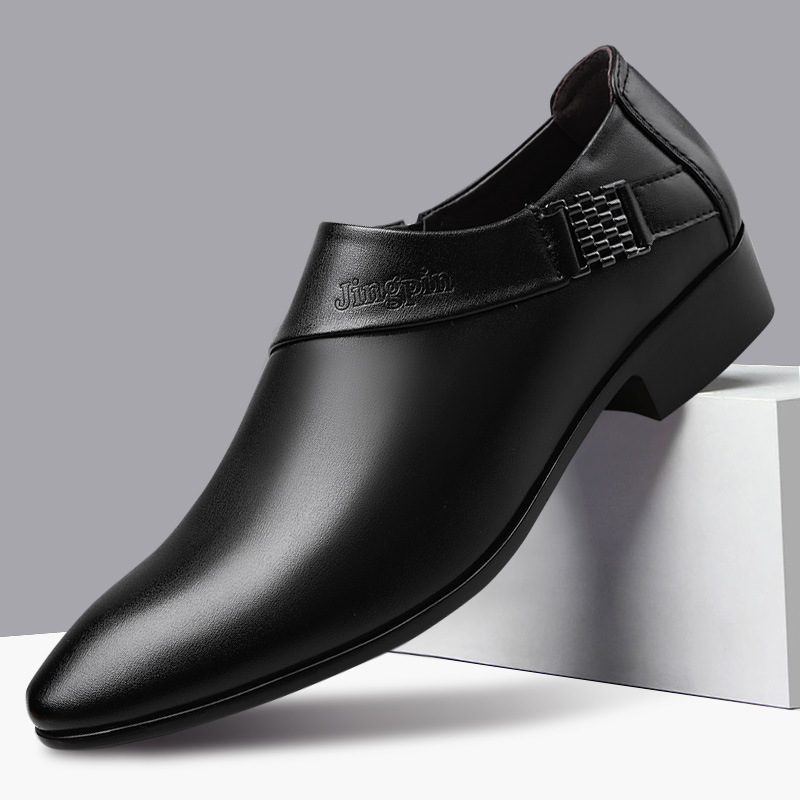 Leather Work Oxfords - Zapatos Oxford de cuero para hombres,