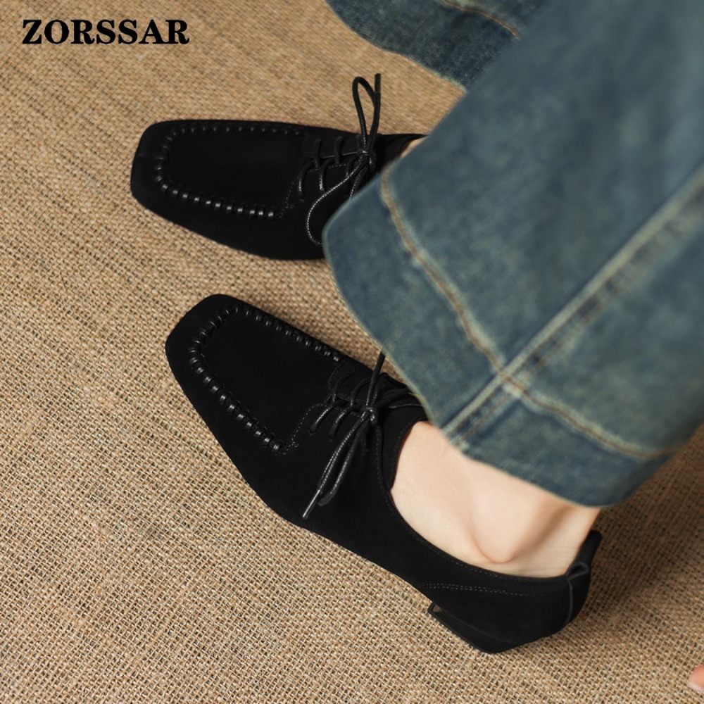 Zapatos Oxford de Mujer con Co - Leather Work Oxfords reseña y precio