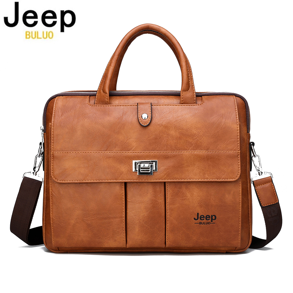 Maletín de Cuero para Hombre J - Leather Work Laptop Bag reseña y precio