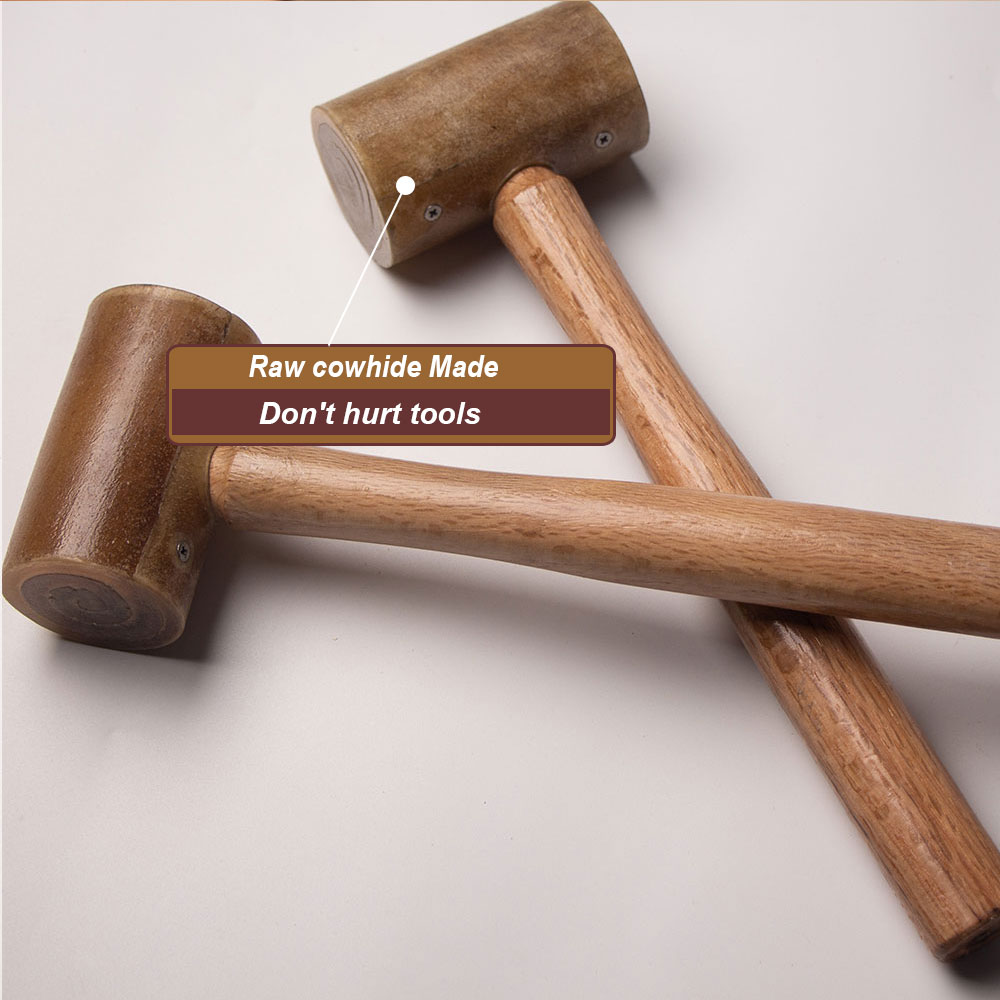 Martillo de cuero con cabeza d - Mallet Rawhide Craft reseña y precio
