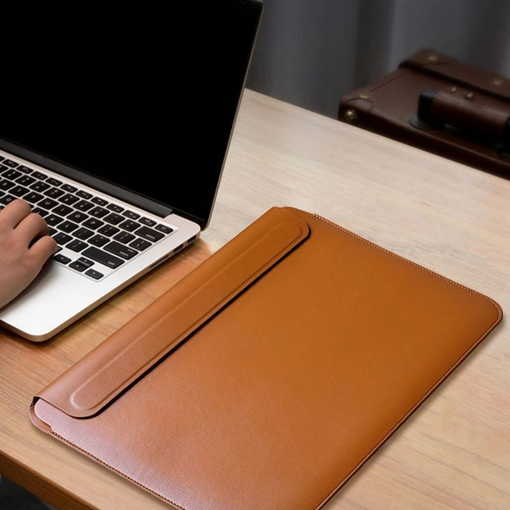 Nueva Funda para Laptop MacBoo - Leather Work Laptop Bag reseña y precio